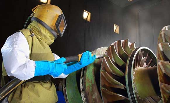 soda blasting auckland jim at work